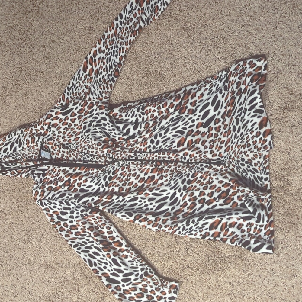Leopard Print Hooded Robe - image 8